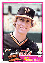 1981 Topps Baseball Cards      011      Jim Wohlford